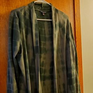 Cotton open cardigan.